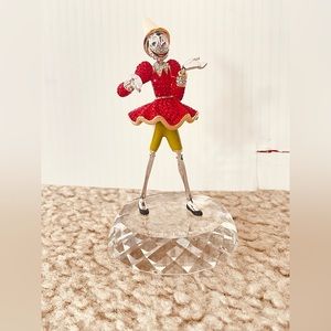 Disney Figurine with Swarovski Crystals Pinocchio Carlo Collidi Italy
